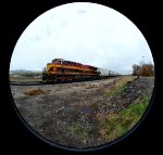 KCSM ES44AC #4883 leads a northbound (empty) UP grain train at Cache Junction, Utah. April 15, 2022